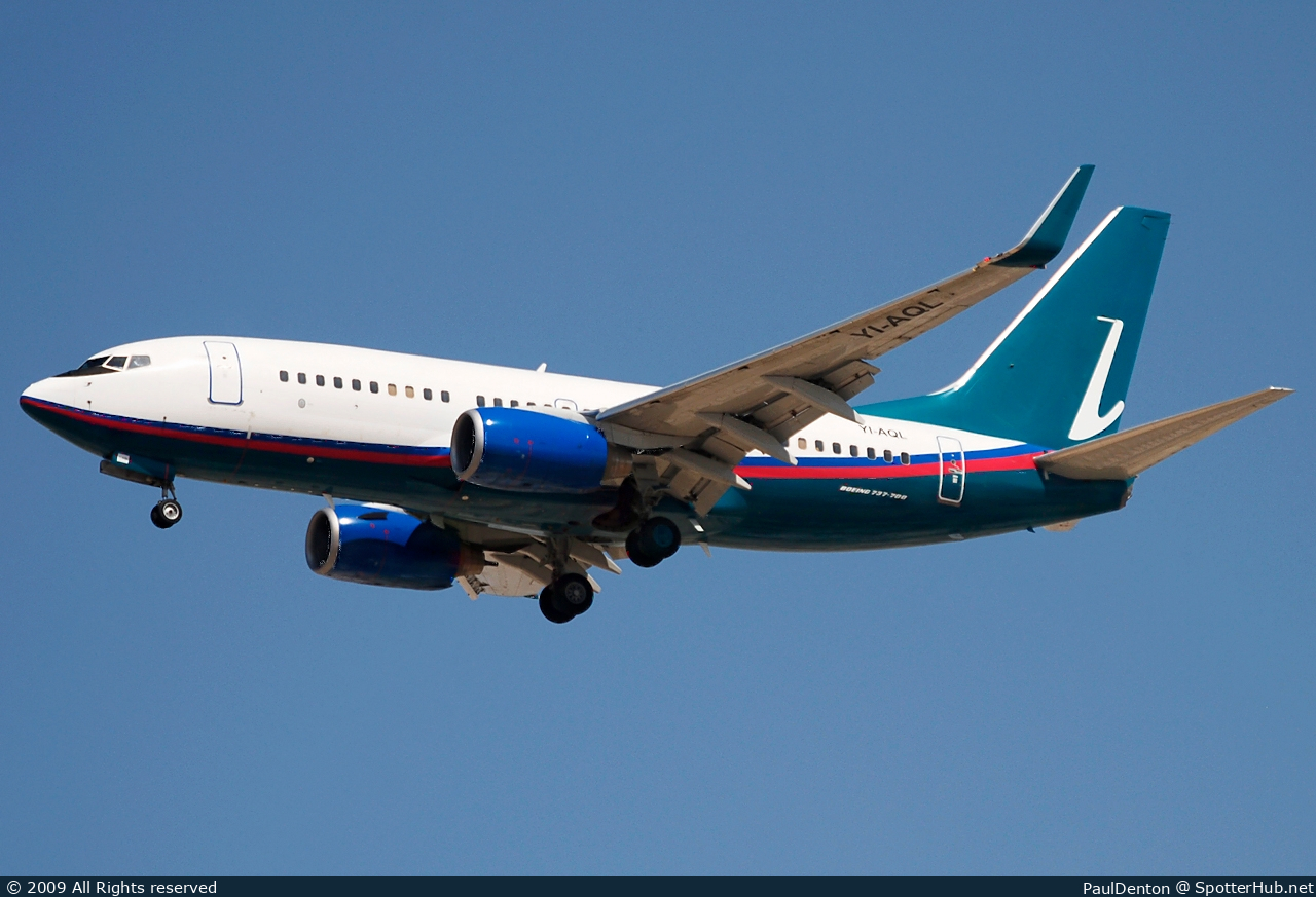 Photo of YI-AQL - Boeing 737-7BD operated by Iraqi Airways