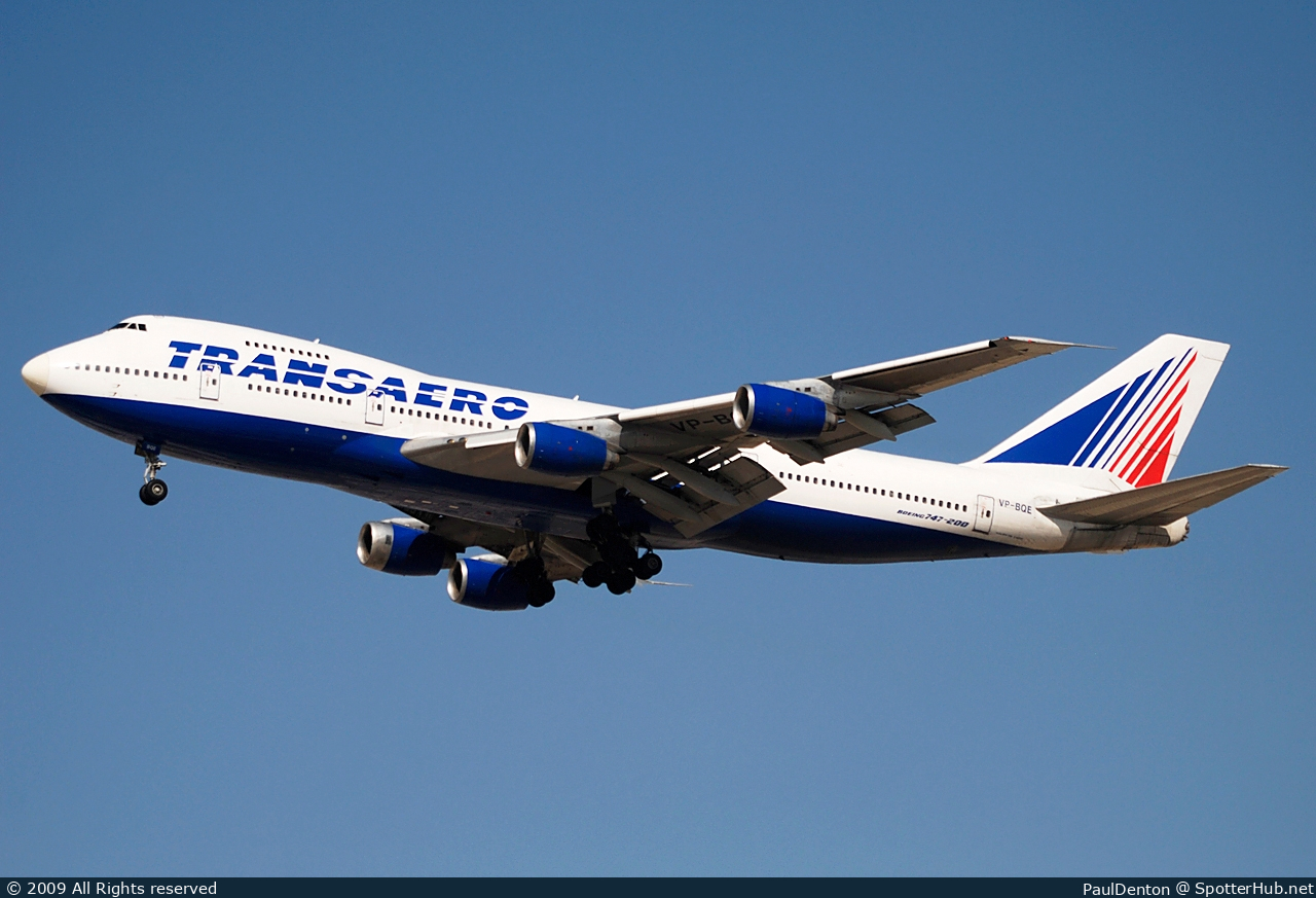 Photo of VP-BQE - Boeing 747-219B operated by Transaero