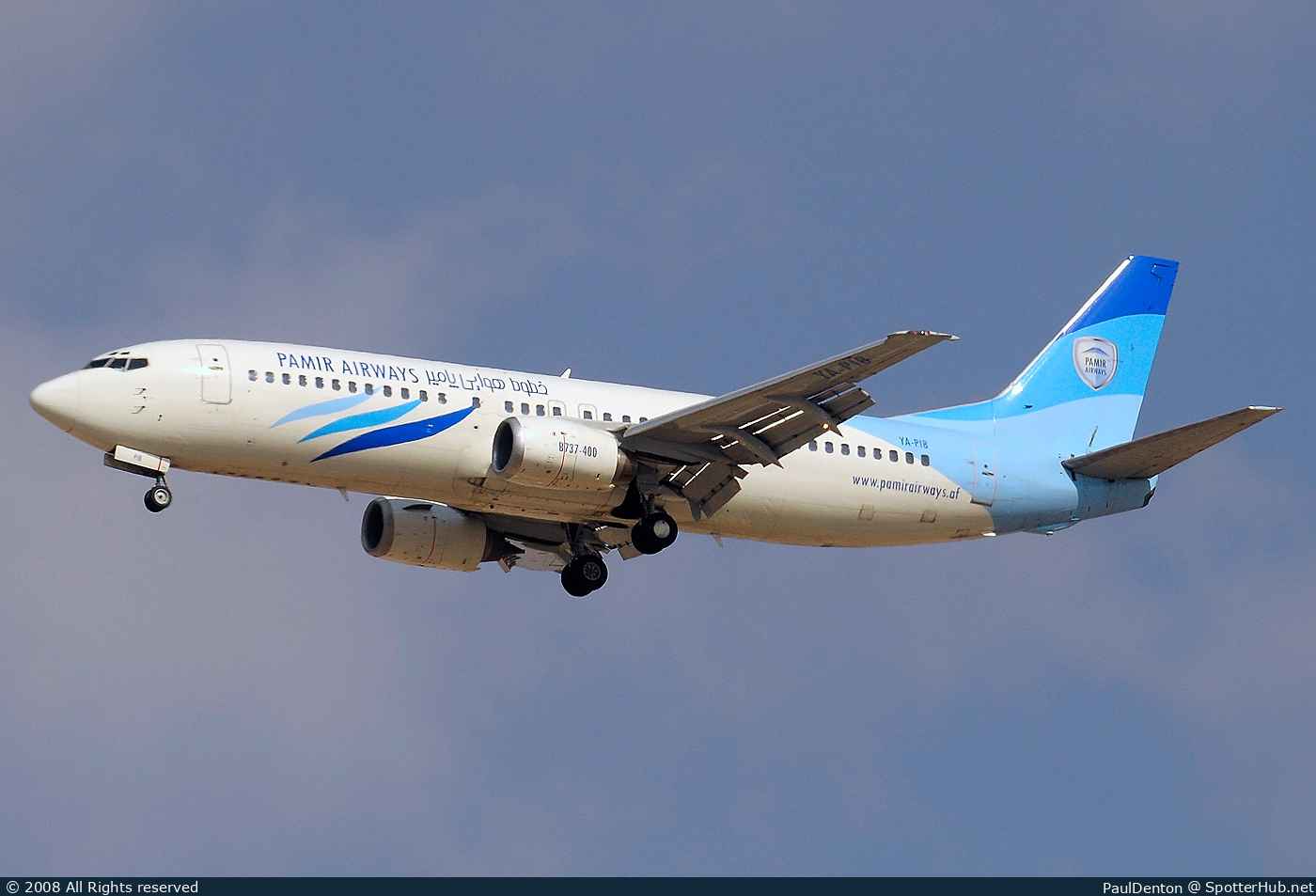 Photo of YA-PIB - Boeing 737-4Y0 operated by Pamir Airways