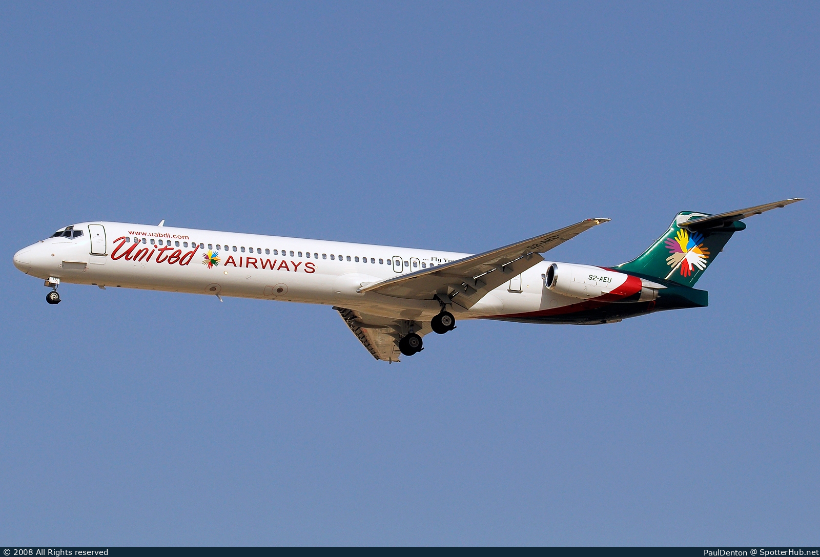 Photo of S2-AEU - McDonnell Douglas MD-83 operated by United Airways