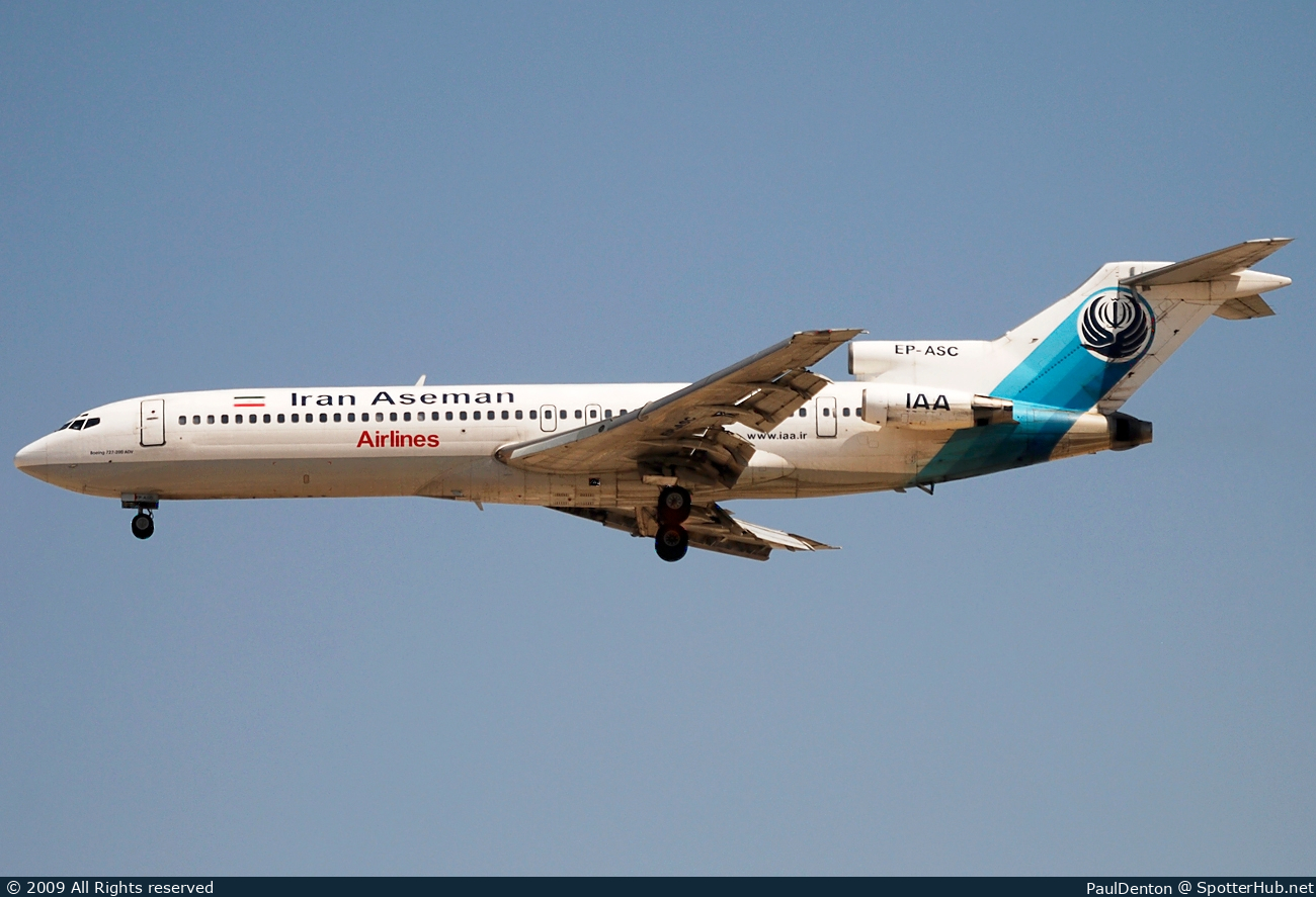 Photo of EP-ASC - Boeing 727-228(Adv) operated by Iran Aseman Airlines