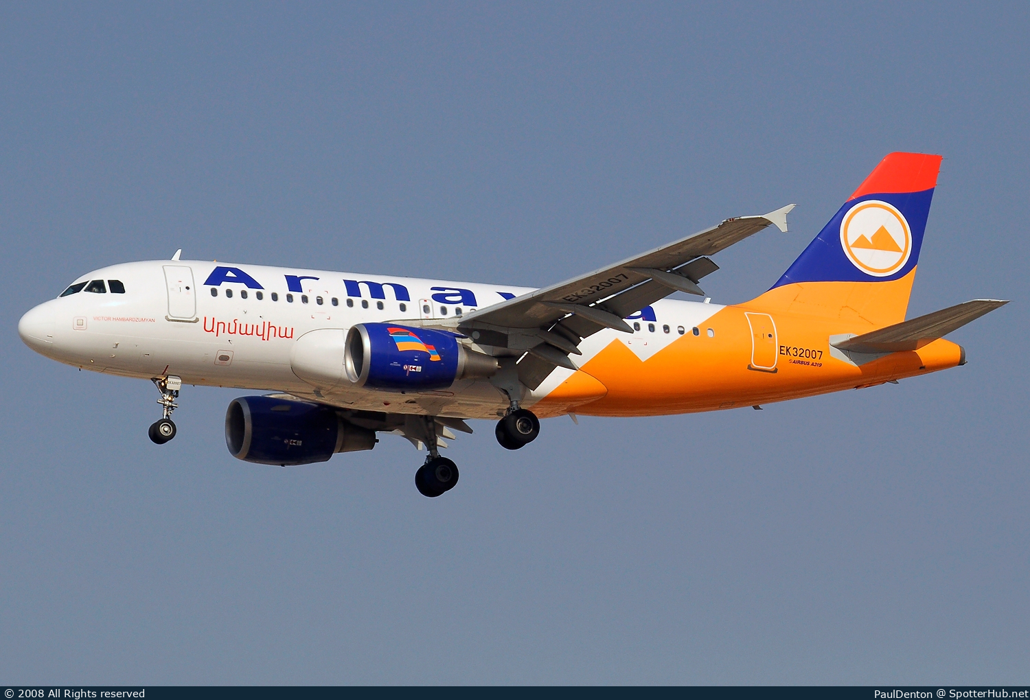 Photo of EK32007 - Airbus A319-111 operated by Armavia