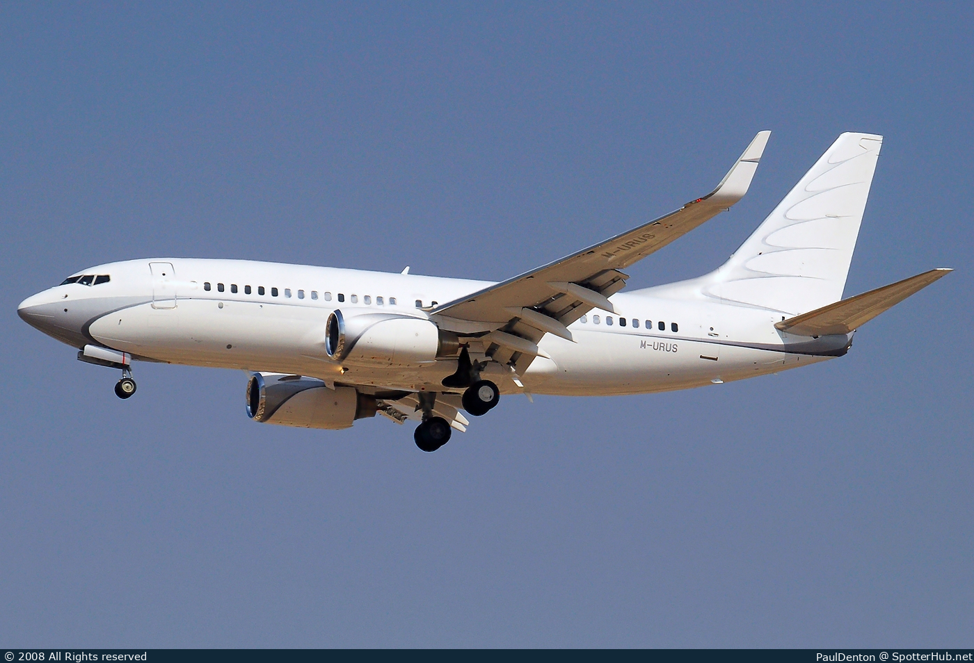 Photo of M-URUS - Boeing 737-7GC(BBJ) operated by Global Jet Luxembourg