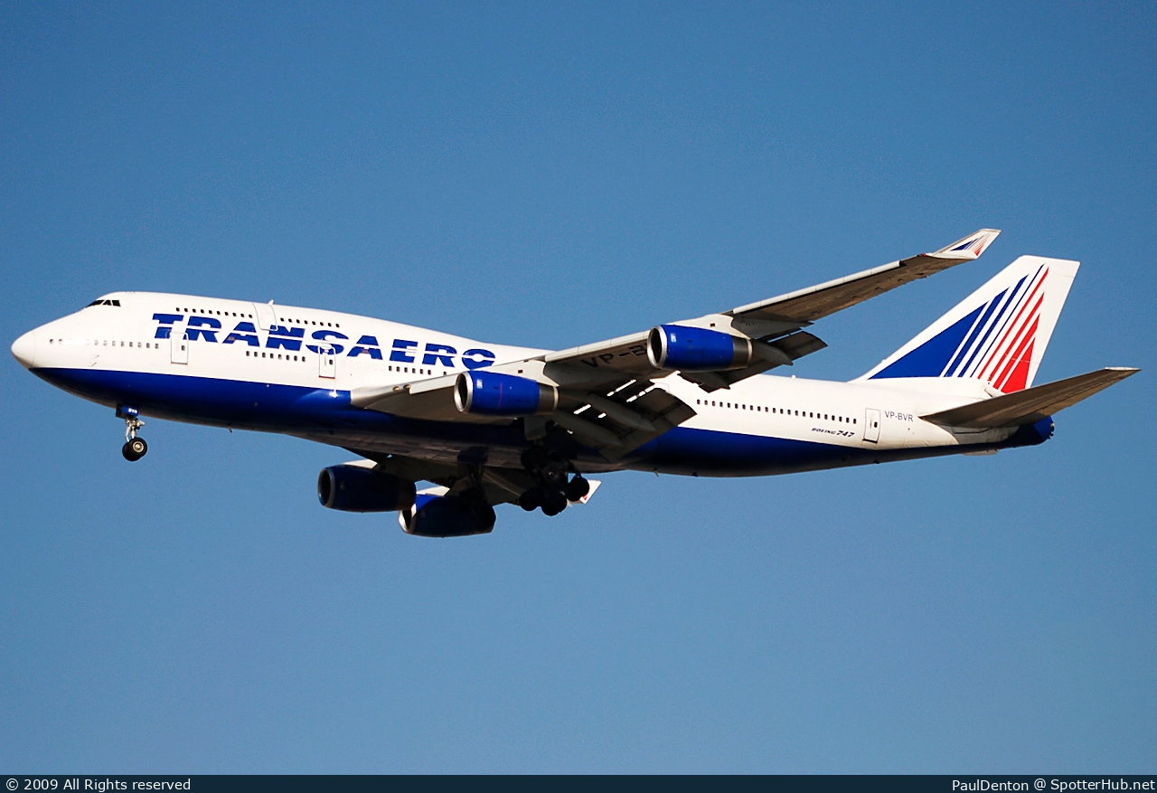Photo of VP-BVR - Boeing 747-444 operated by Transaero