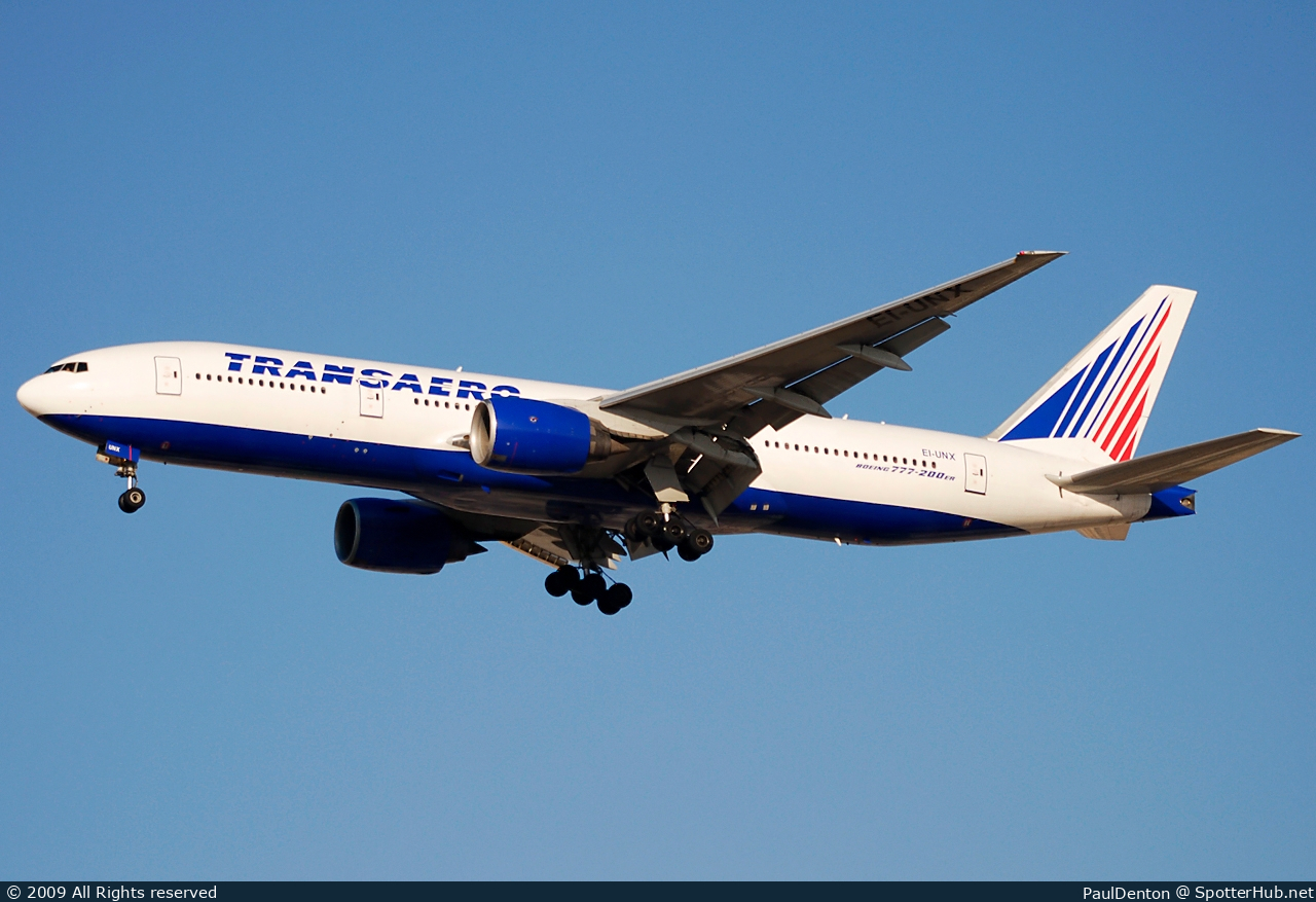 Photo of EI-UNX - Boeing 777-222(ER) operated by Transaero