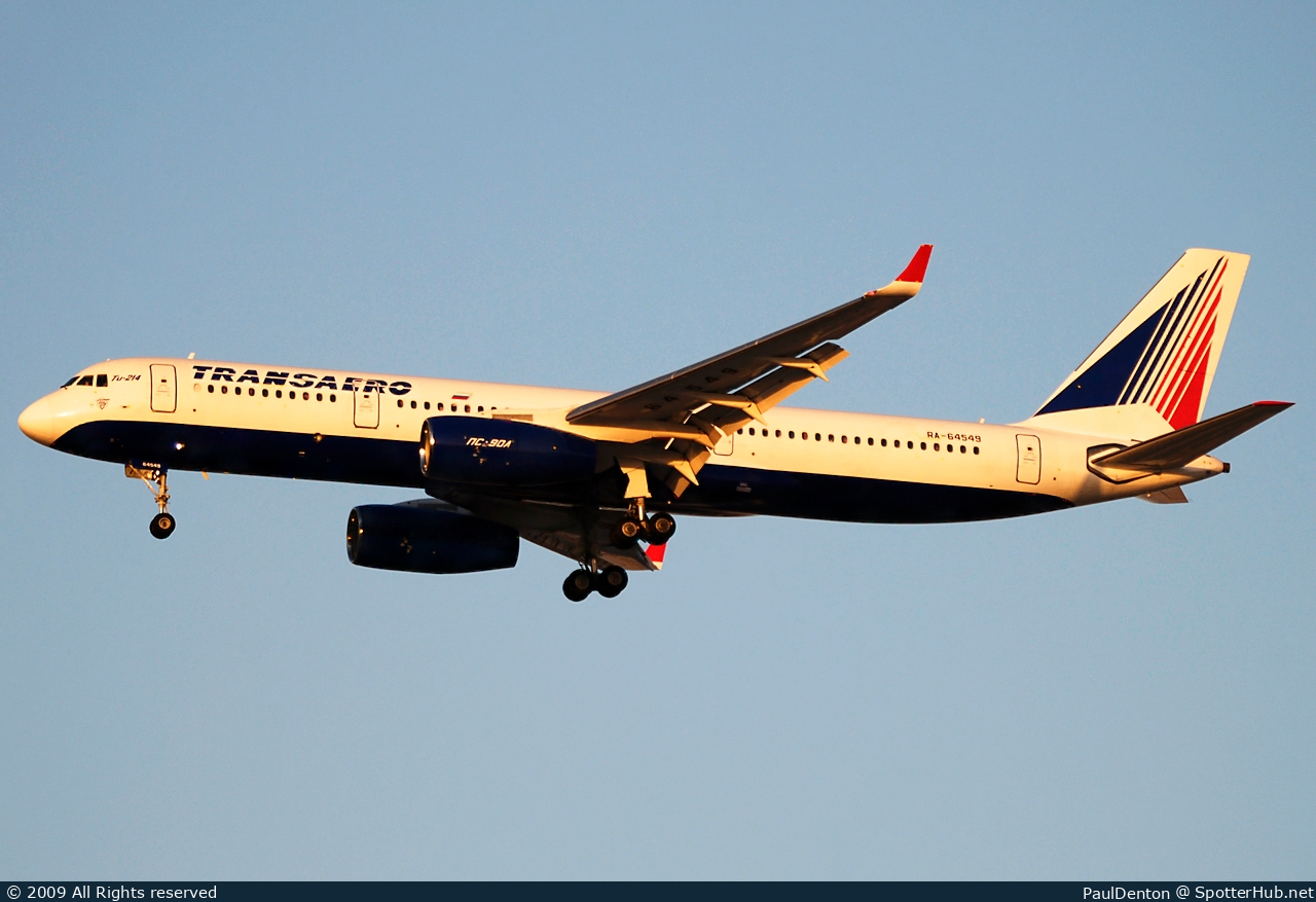 Photo of RA-64549 - Tupolev Tu-214 operated by Transaero