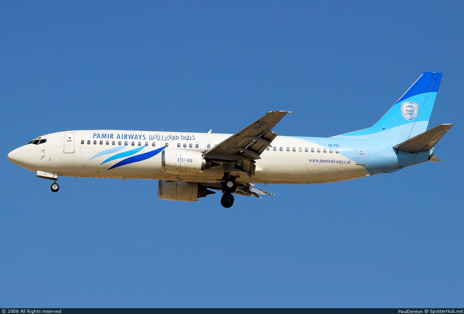 Photo of YA-PIC - Boeing 737-4Y0 operated by Pamir Airways