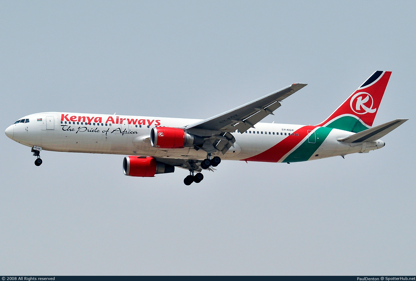 Photo of 5Y-KQX - Boeing 767-36N(ER) operated by Kenya Airways
