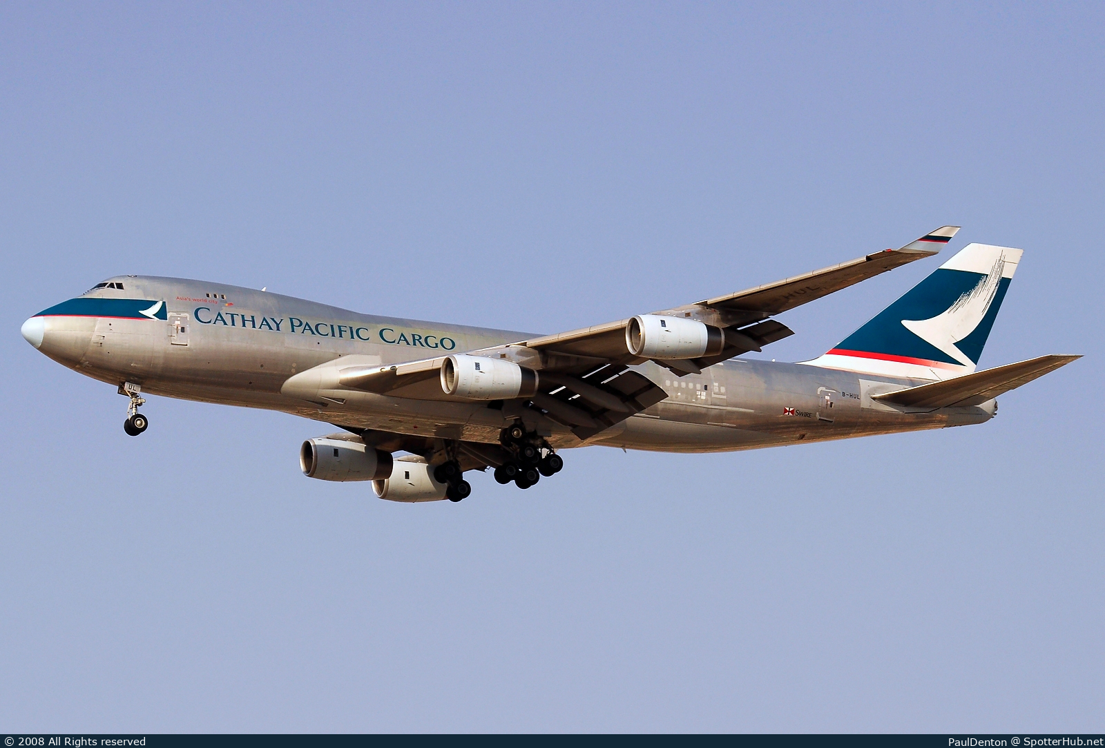 Photo of B-HUL - Boeing 747-467F operated by Cathay Pacific Cargo