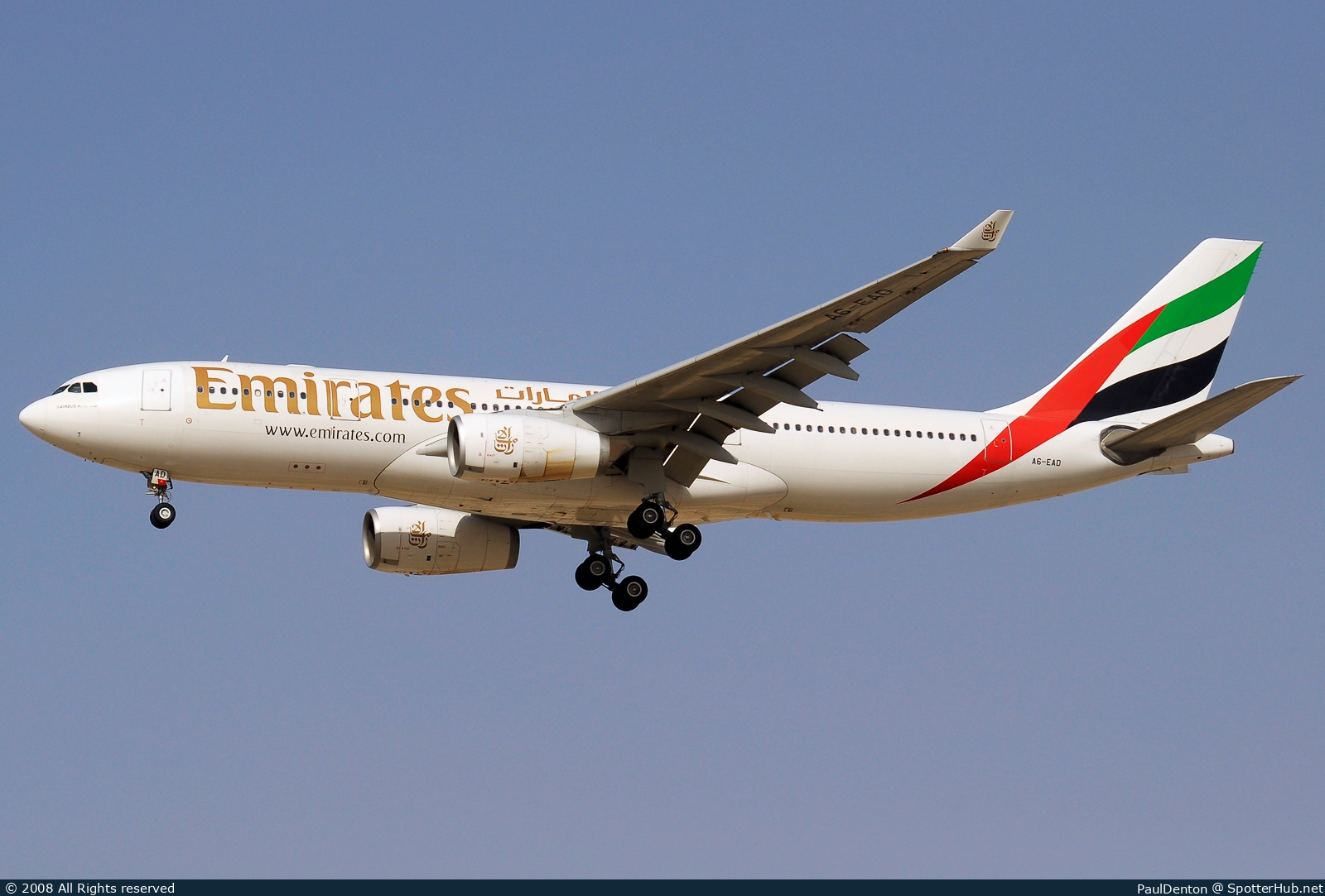 Photo of A6-EAD - Airbus A330-243 operated by Emirates