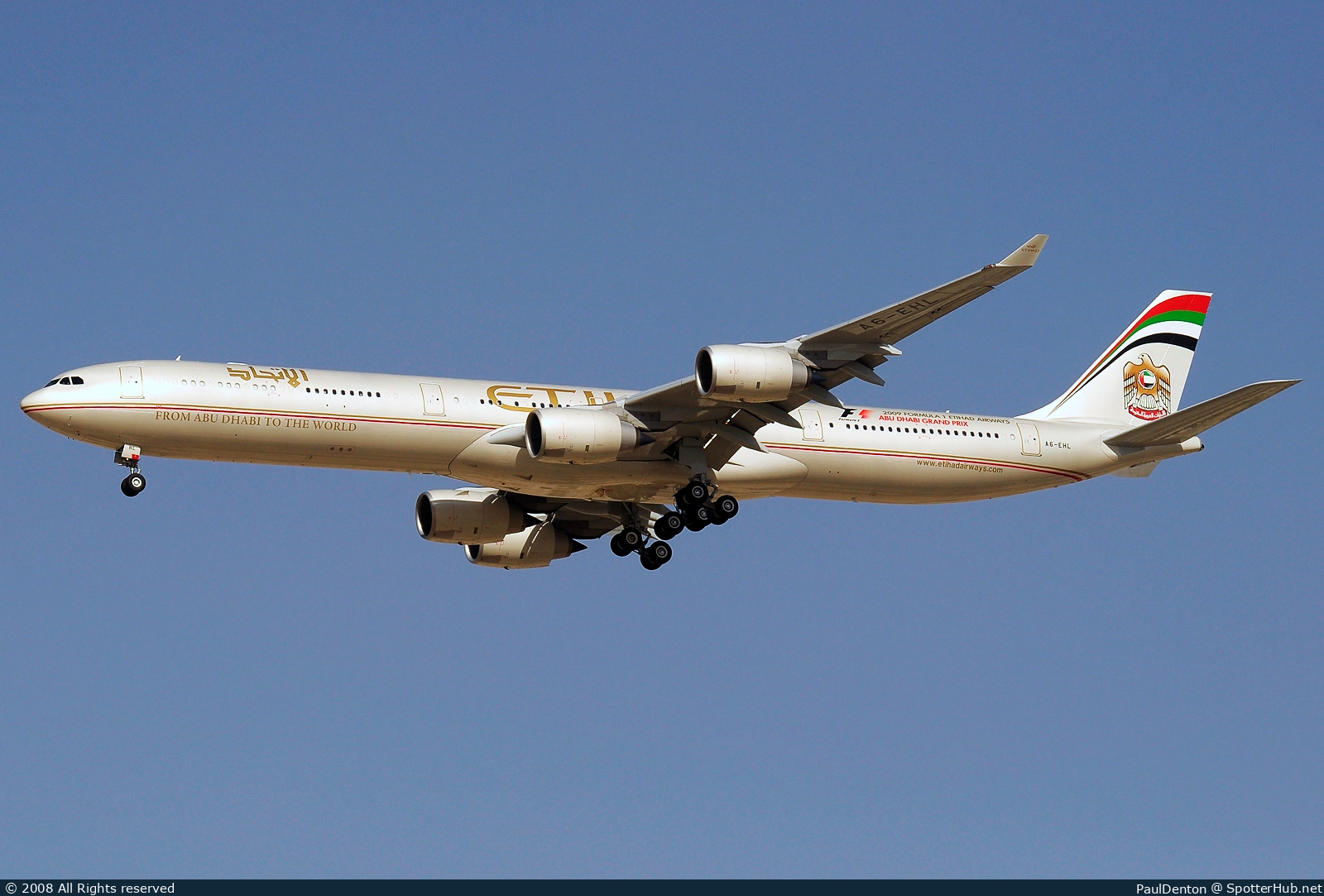 Photo of A6-EHL - Airbus A340-642 operated by Etihad Airways