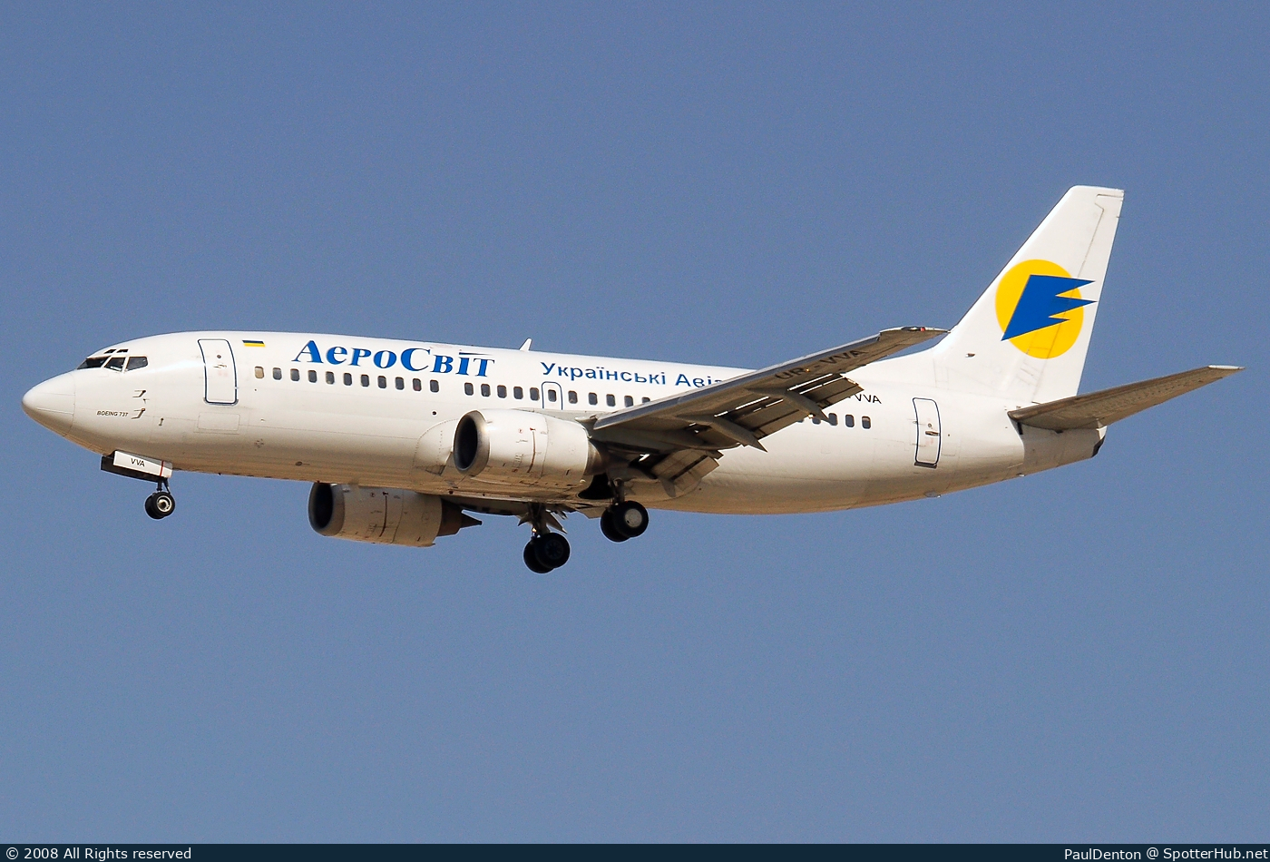 Photo of UR-VVA - Boeing 737-3Q8 operated by AeroSvit Airlines
