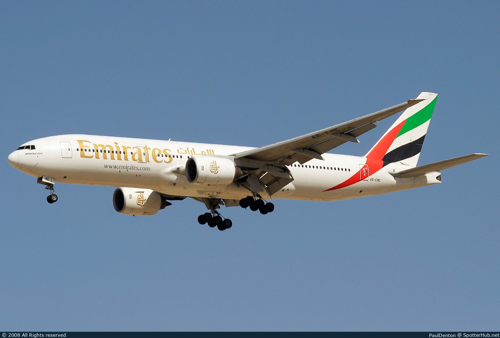 Photo of A6-EME - Boeing 777-21H operated by Emirates