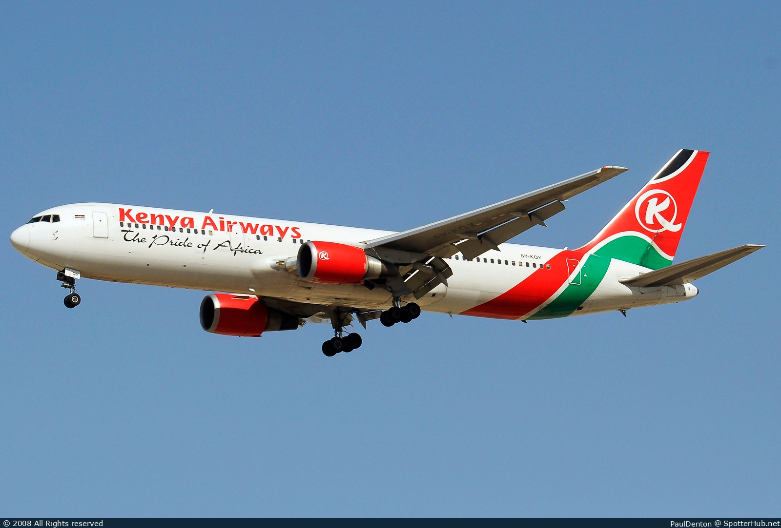 Photo of 5Y-KQY - Boeing 767-36N(ER) operated by Kenya Airways