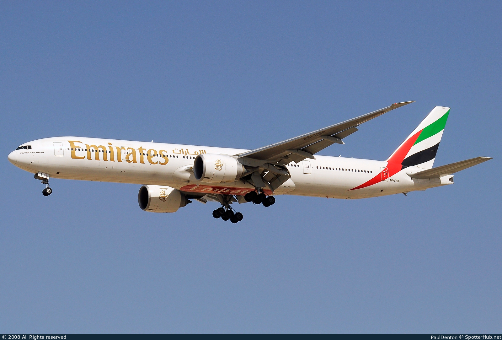 Photo of A6-EBB - Boeing 777-36N(ER) operated by Emirates