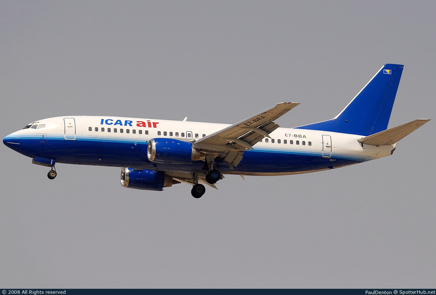 Photo of E7-BBA - Boeing 737-301 operated by Icar Air