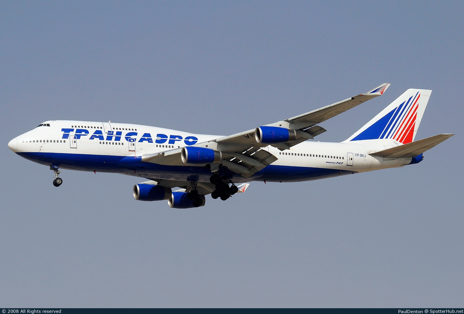 Photo of VP-BKJ - Boeing 747-444 operated by Transaero
