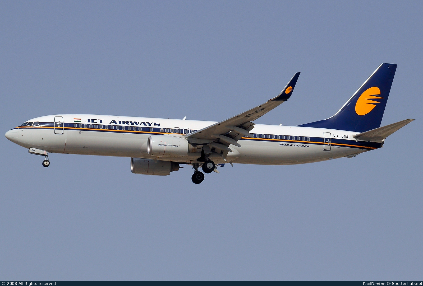 Photo of VT-JGU - Boeing 737-85R operated by Jet Airways