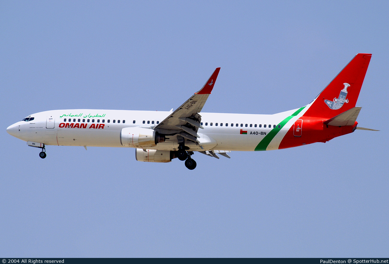 Photo of A4O-BN - Boeing 737-8Q8 operated by Oman Air
