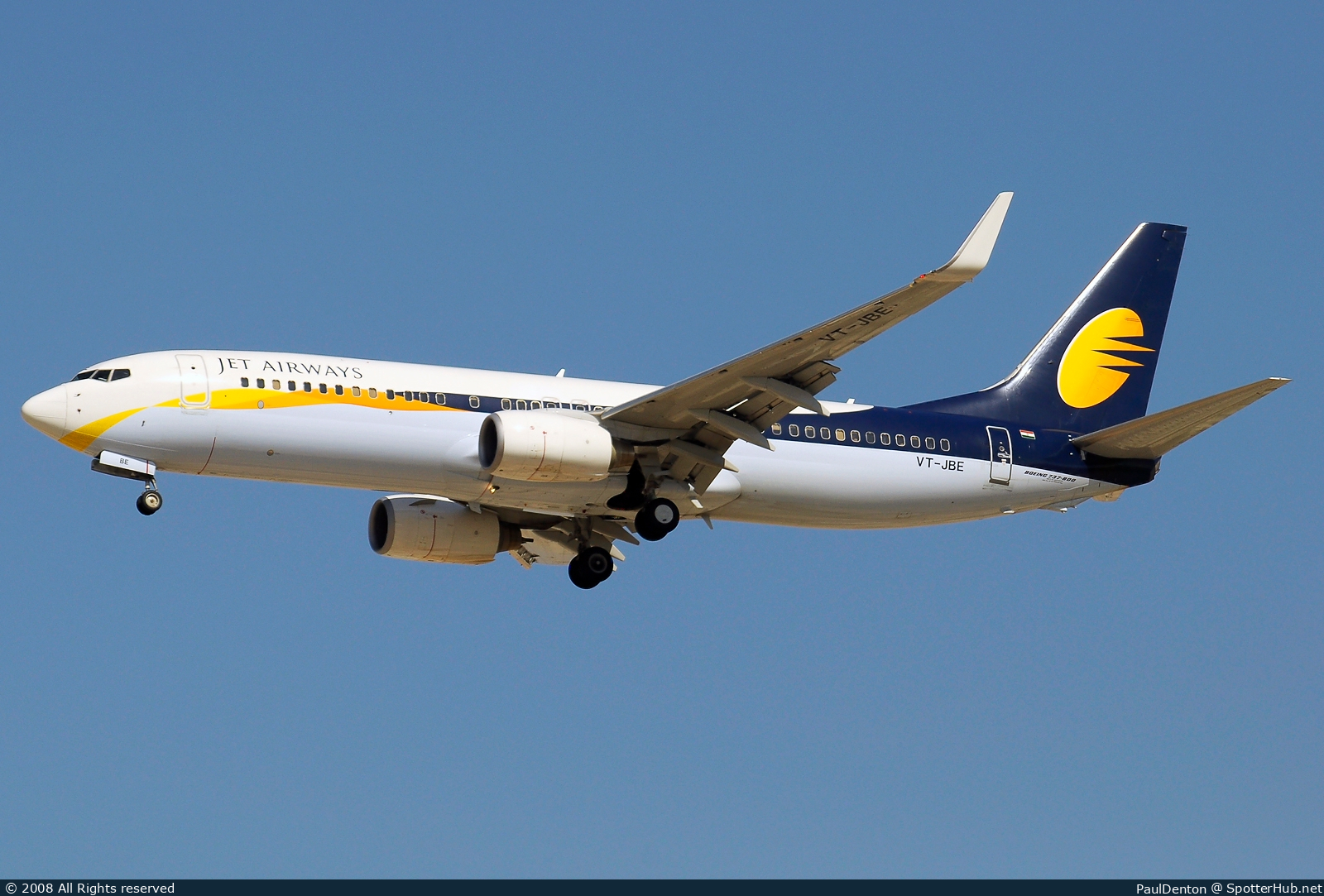 Photo of VT-JBE - Boeing 737-85R operated by Jet Airways