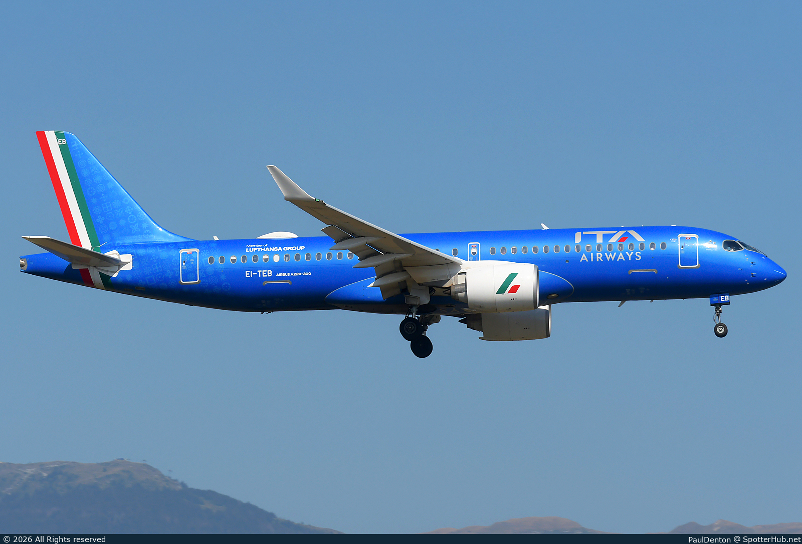 Photo of EI-TEB - Airbus A220-300 operated by ITA Airways