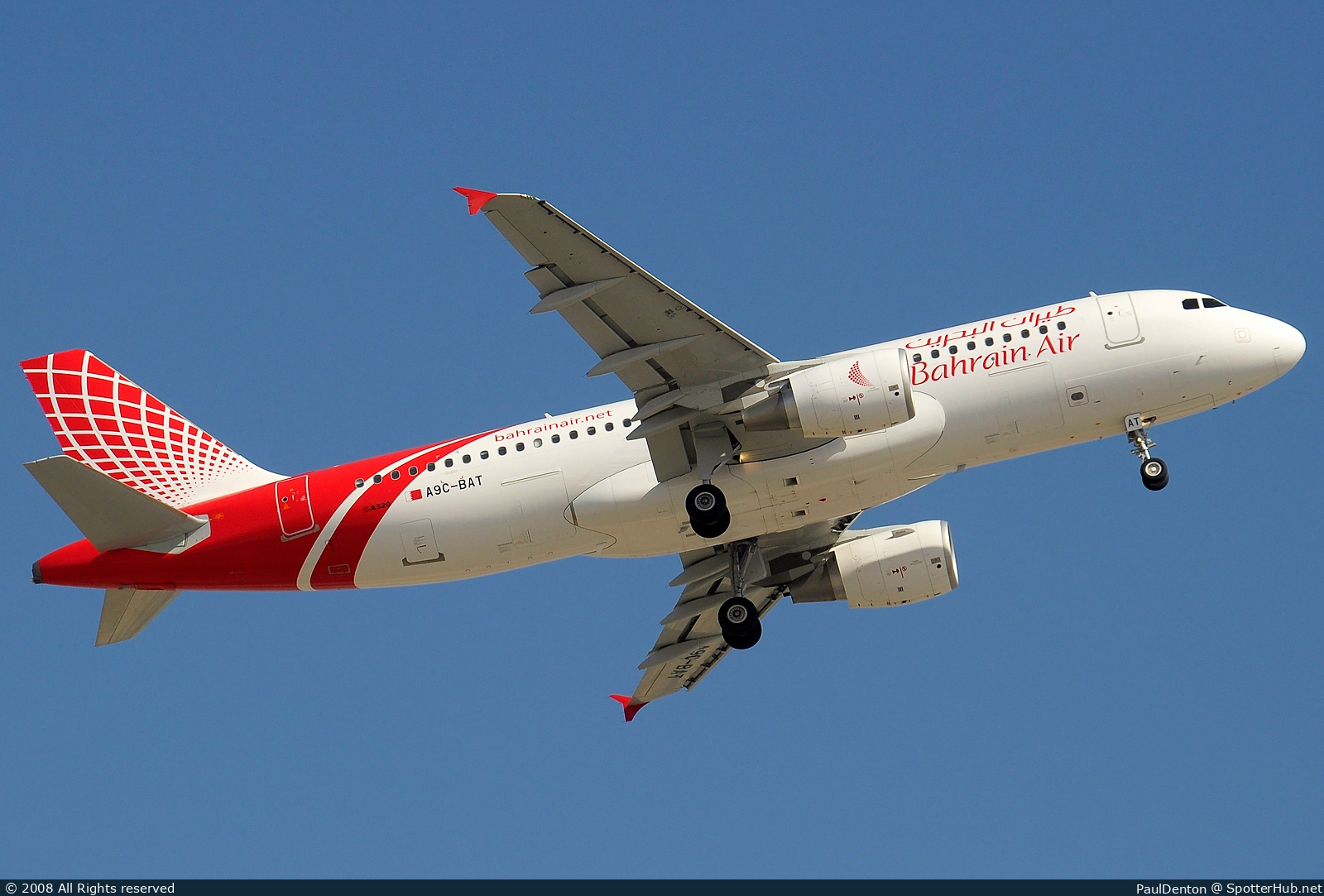 Photo of A9C-BAT - Airbus A320-214 operated by Bahrain Air