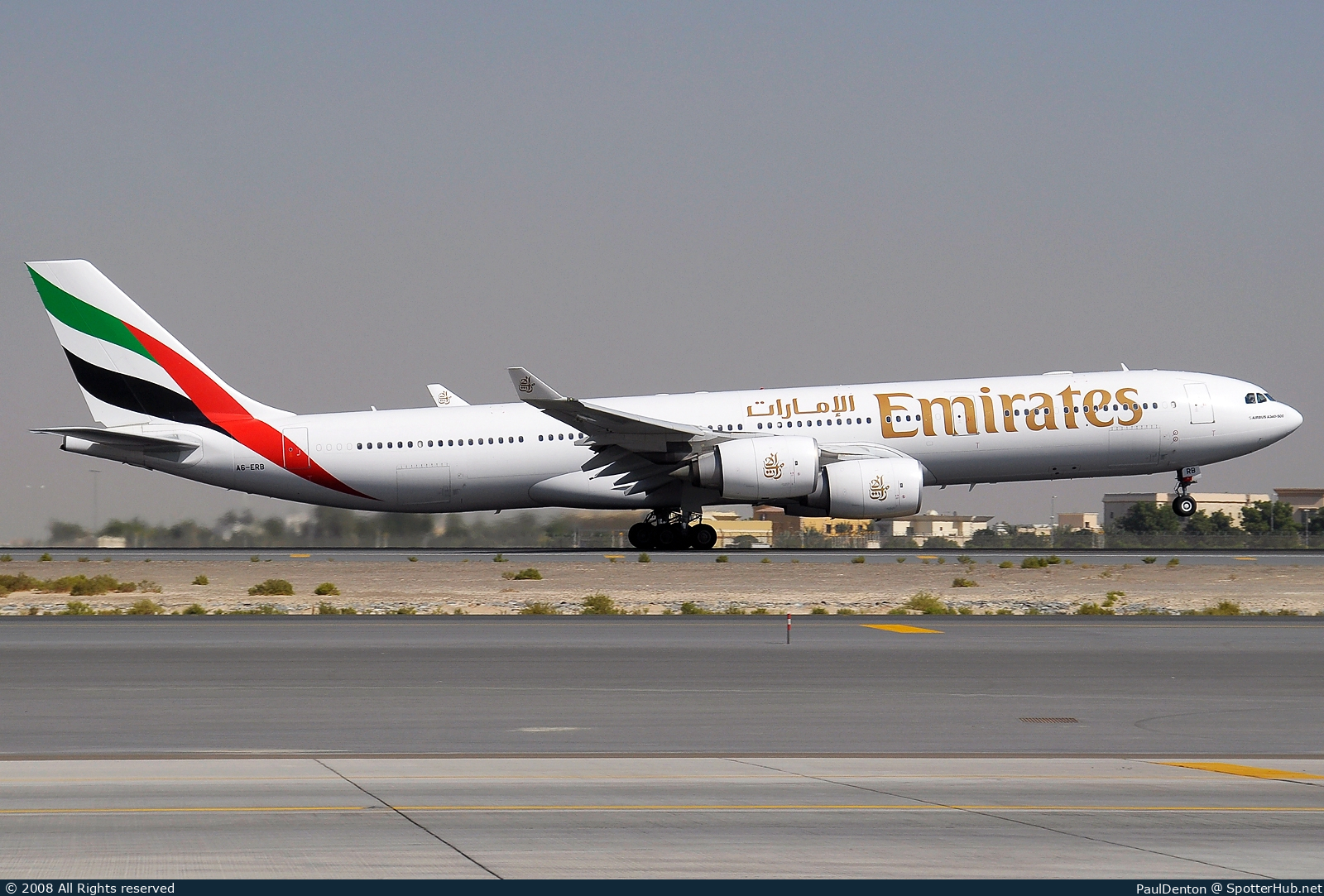 Photo of A6-ERB - Airbus A340-541 operated by Emirates