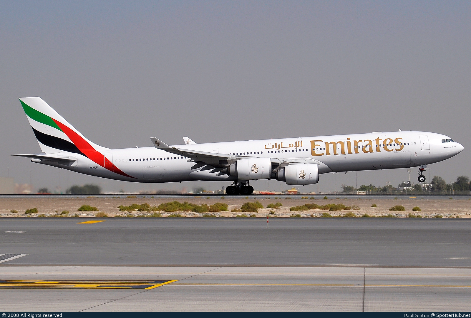 Photo of A6-ERI - Airbus A340-541 operated by Emirates