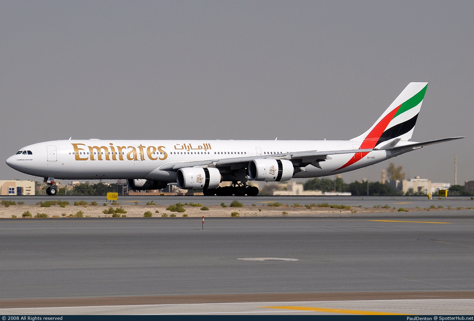 Photo of A6-ERD - Airbus A340-541 operated by Emirates