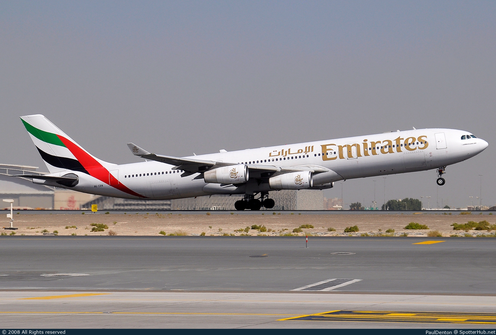 Photo of A6-ERN - Airbus A340-313 operated by Emirates