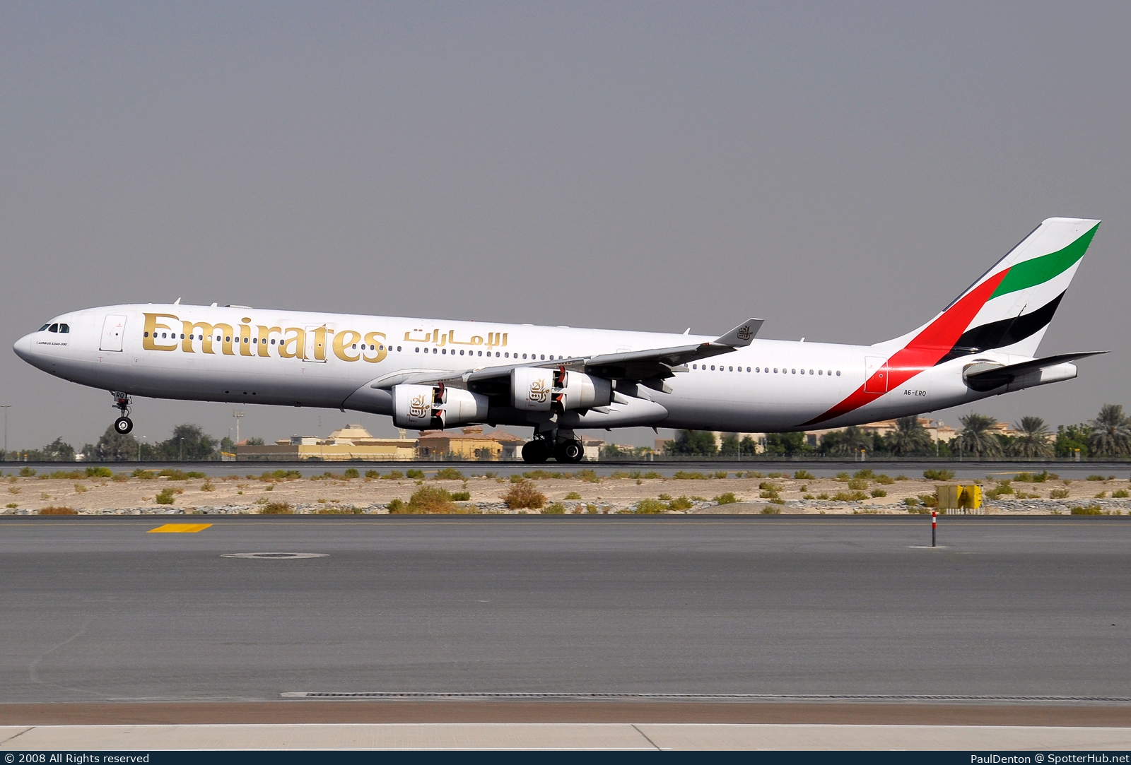 Photo of A6-ERQ - Airbus A340-313 operated by Emirates