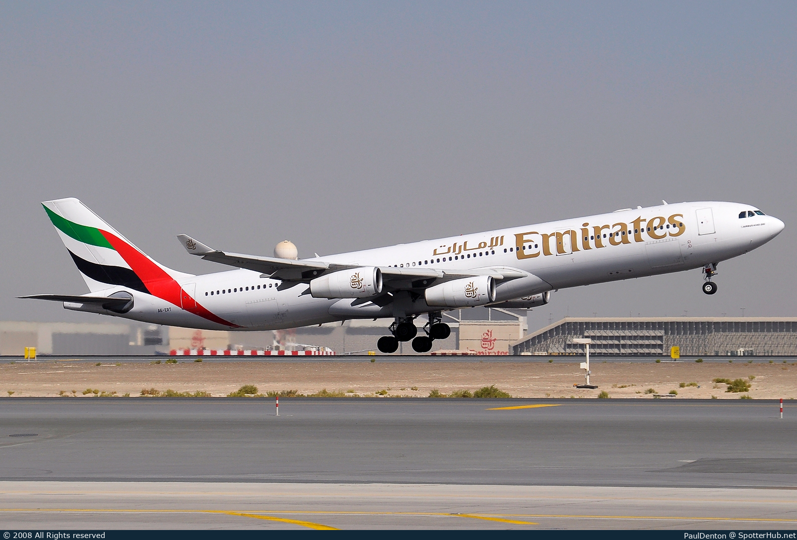 Photo of A6-ERT - Airbus A340-313 operated by Emirates