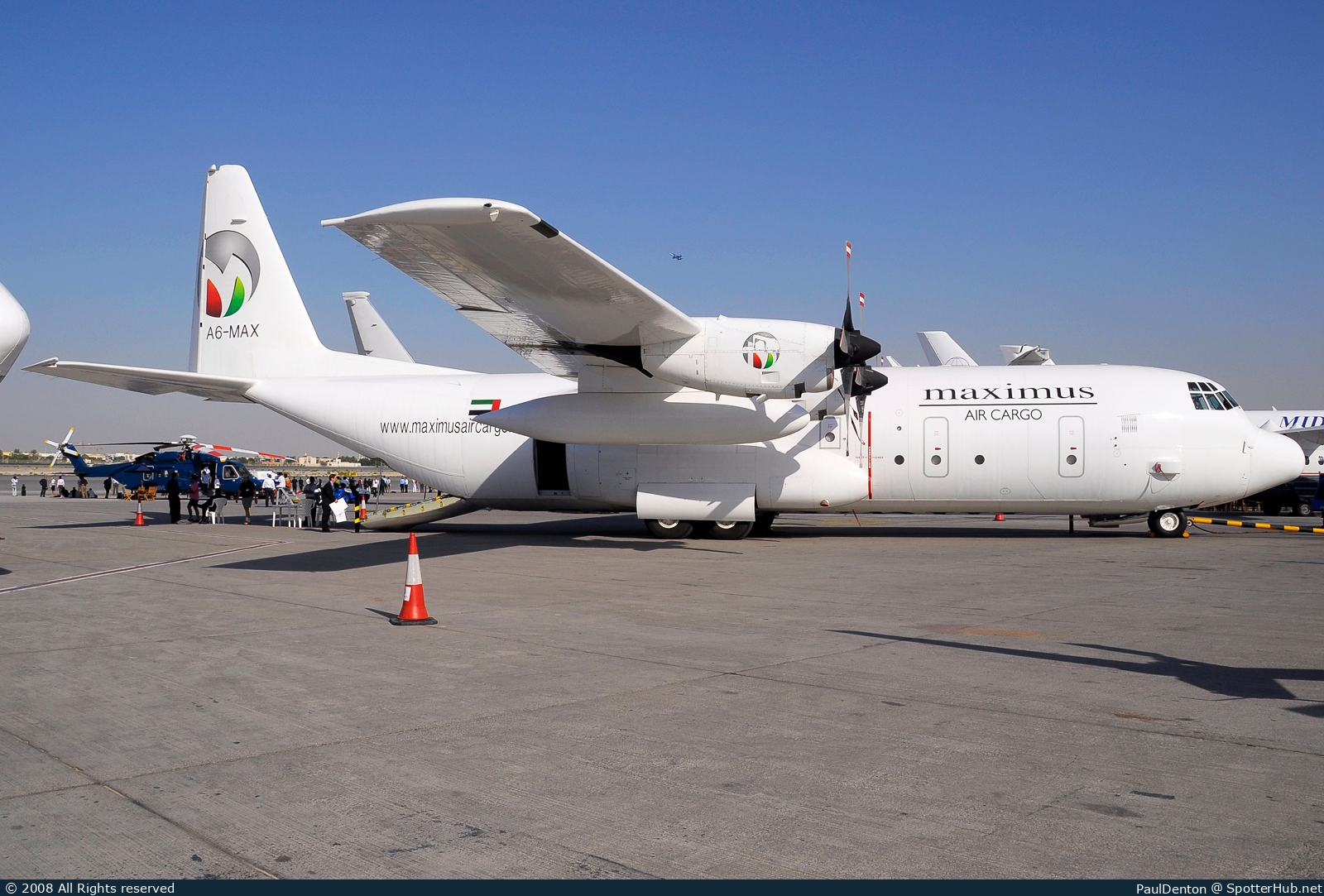 Photo of A6-MAX - Lockheed L-100-30 Hercules operated by Maximus Air Cargo