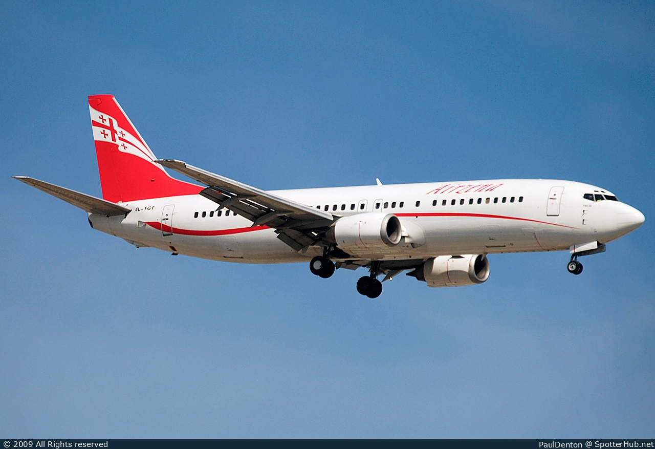 Photo of 4L-TGT - Boeing 737-4Q8 operated by Georgian Airways