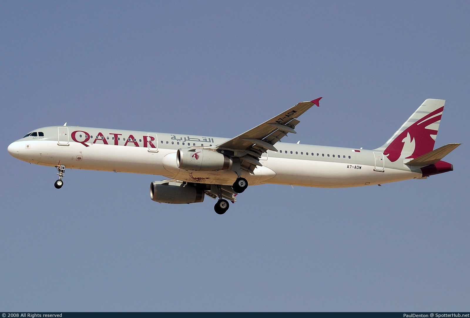 Photo of A7-ADW - Airbus A321-231 operated by Qatar Airways