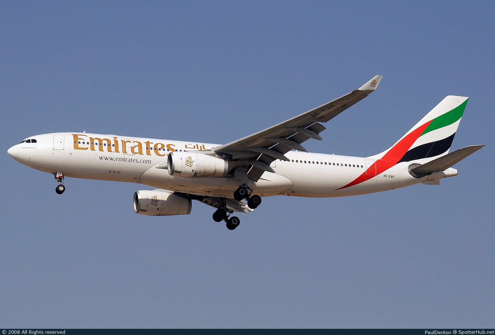 Photo of A6-EAR - Airbus A330-243 operated by Emirates