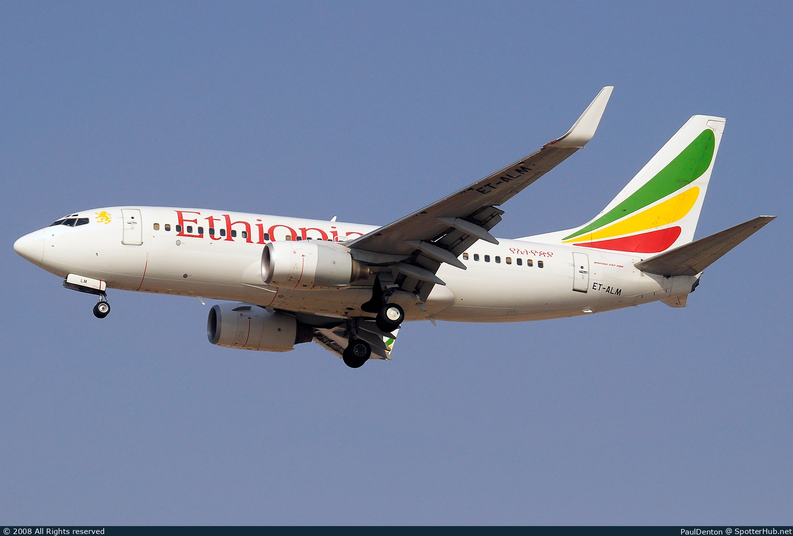 Photo of ET-ALM - Boeing 737-760 operated by Ethiopian Airlines
