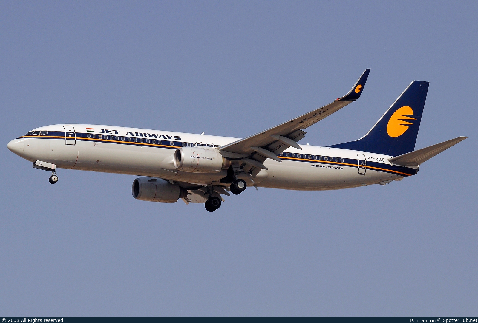 Photo of VT-JGS - Boeing 737-85R operated by Jet Airways