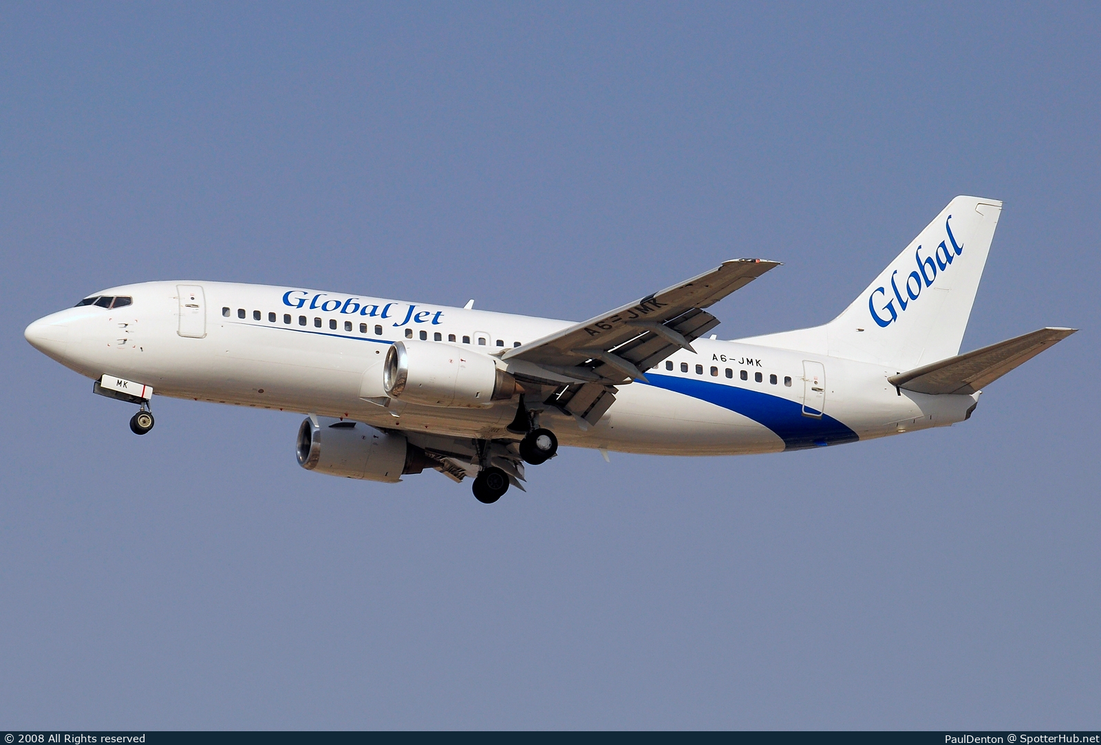 Photo of A6-JMK - Boeing 737-322 operated by Global Jet