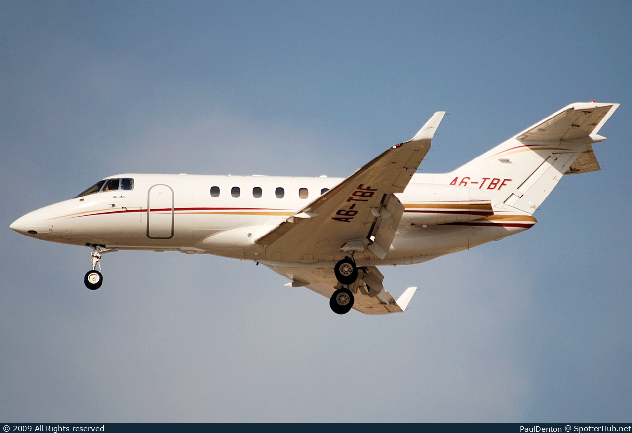 Photo of A6-TBF - Hawker Beechcraft 850XP operated by Empire Aviation