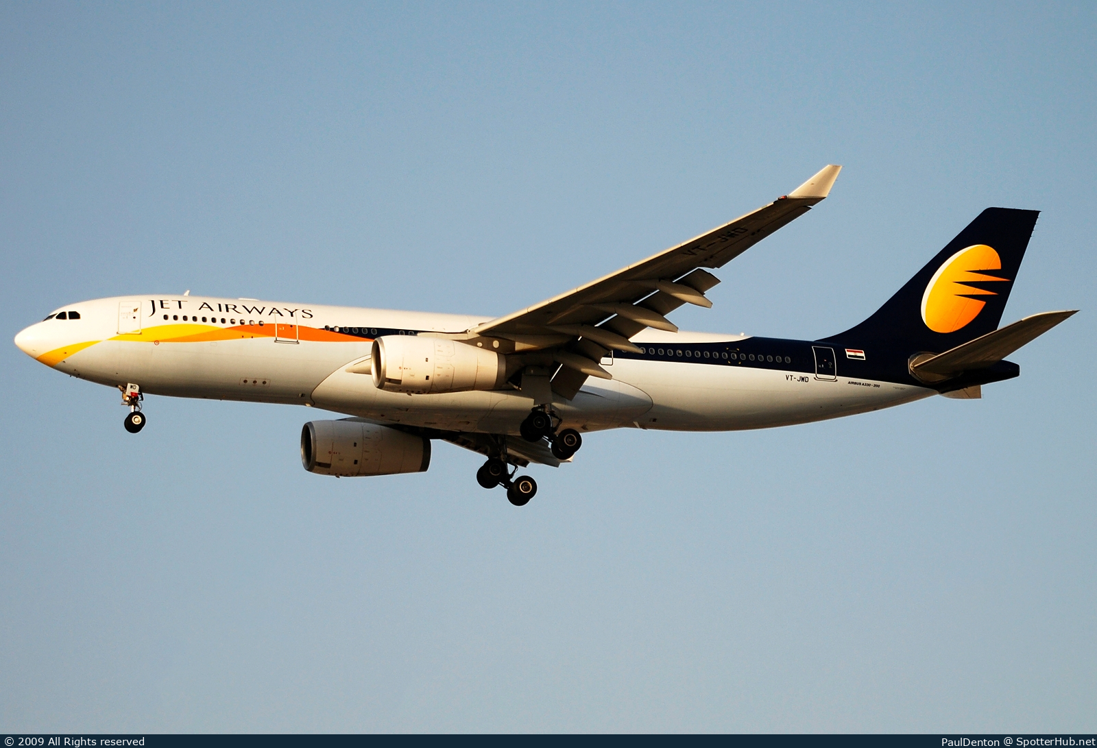 Photo of VT-JWD - Airbus A330-243 operated by Jet Airways