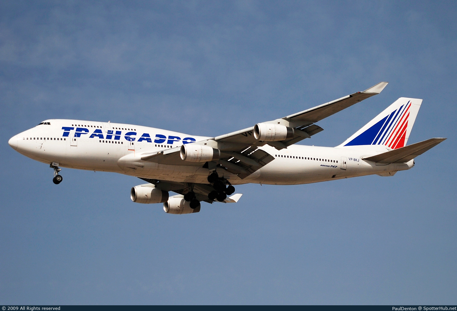 Photo of VP-BKJ - Boeing 747-444 operated by Transaero