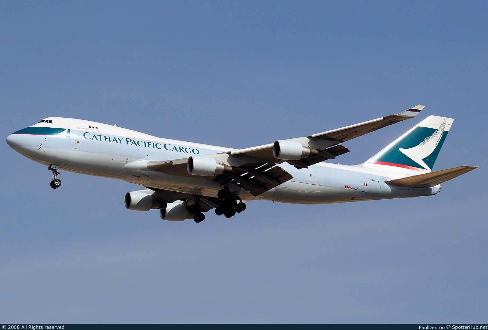 Photo of B-LIB - Boeing 747-467F(ER) operated by Cathay Pacific Cargo