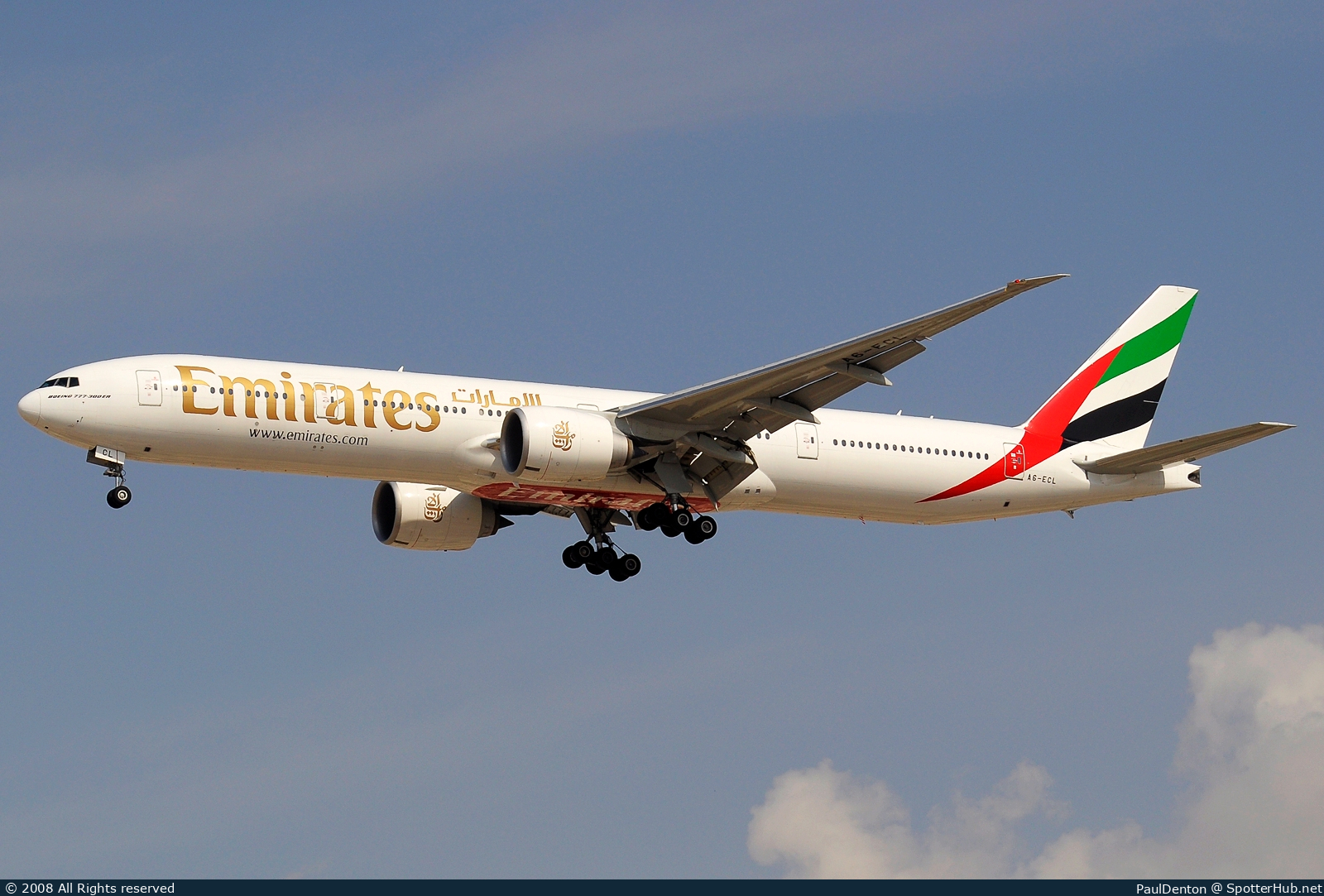 Photo of A6-ECL - Boeing 777-36N(ER) operated by Emirates