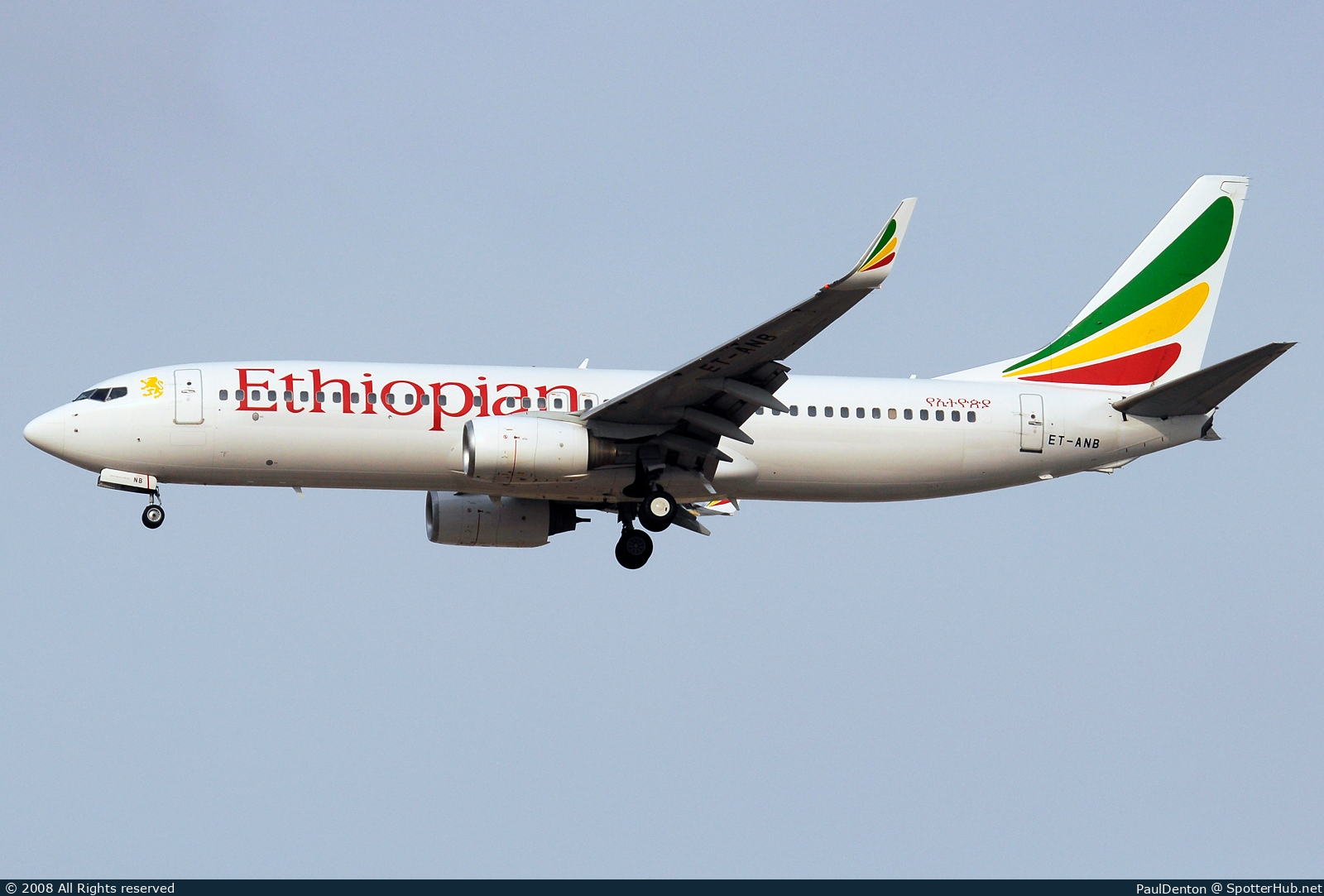Photo of ET-ANB - Boeing 737-8AS operated by Ethiopian Airlines