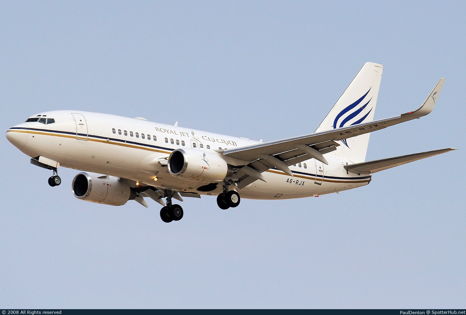 Photo of A6-RJX - Boeing 737-7AK(BBJ) operated by Royal Jet