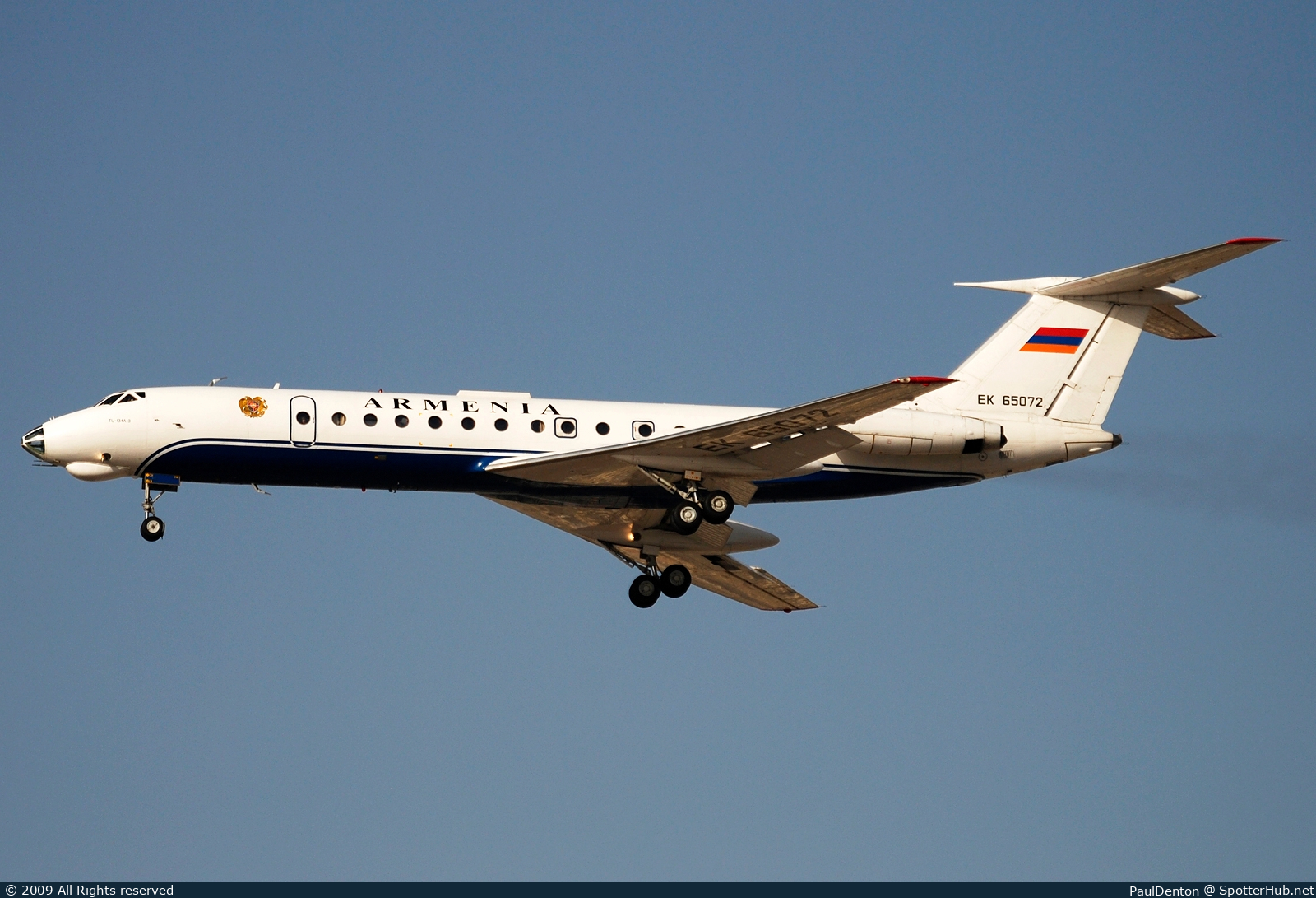 Photo of EK65072 - Tupolev Tu-134A-3 operated by Government of Armenia