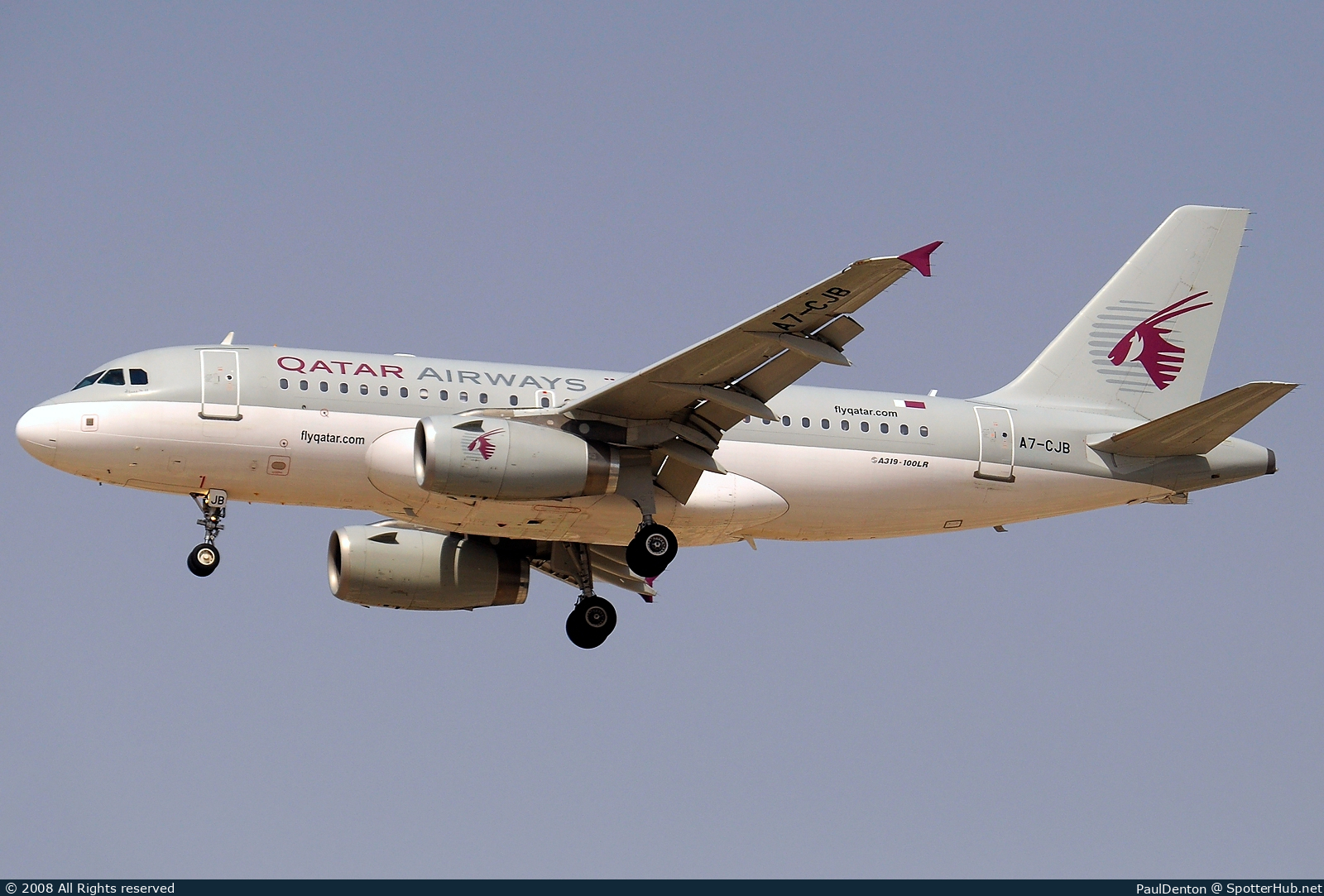Photo of A7-CJB - Airbus A319-133(LR) operated by Qatar Airways
