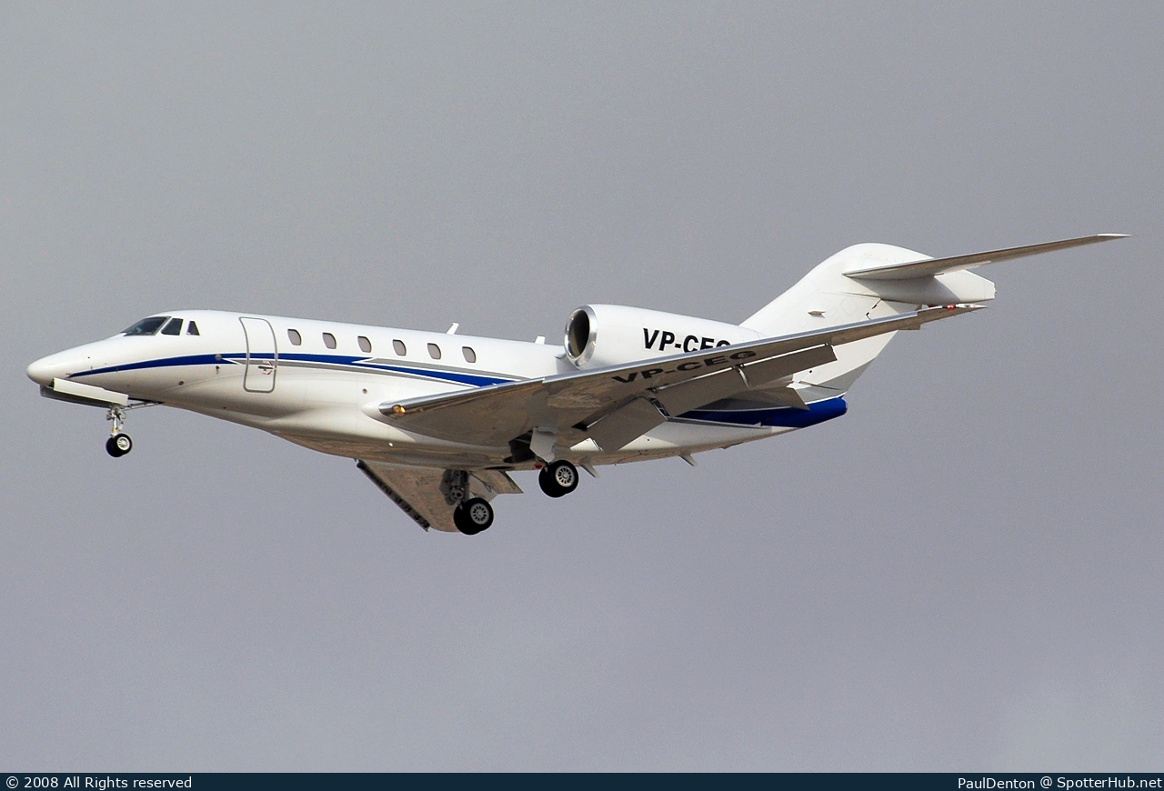 Photo of VP-CEG - Cessna 750 Citation X operated by Private