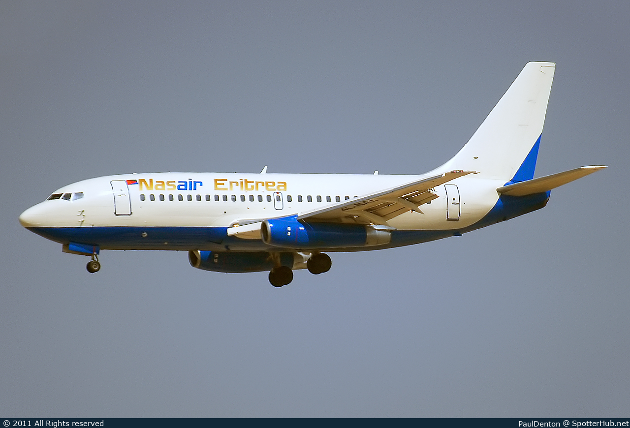 Photo of 4L-NAL - Boeing 737-2Q8(Adv) operated by Nasair Eritrea (opb Georgian Star International)